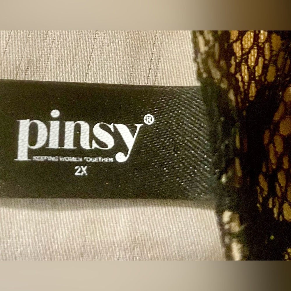 Pinsy Black Lace Plus-Size Medium Shaping Bodysuit
SIZE 2X ⭐️NWT⭐️ - Picture 2 of 12